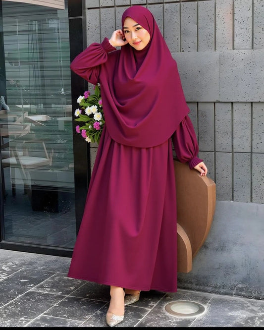 عباءة+خمار REF 4001